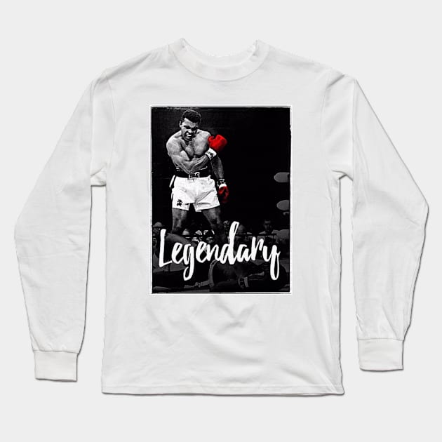 GOAT ALI Long Sleeve T-Shirt by Digz